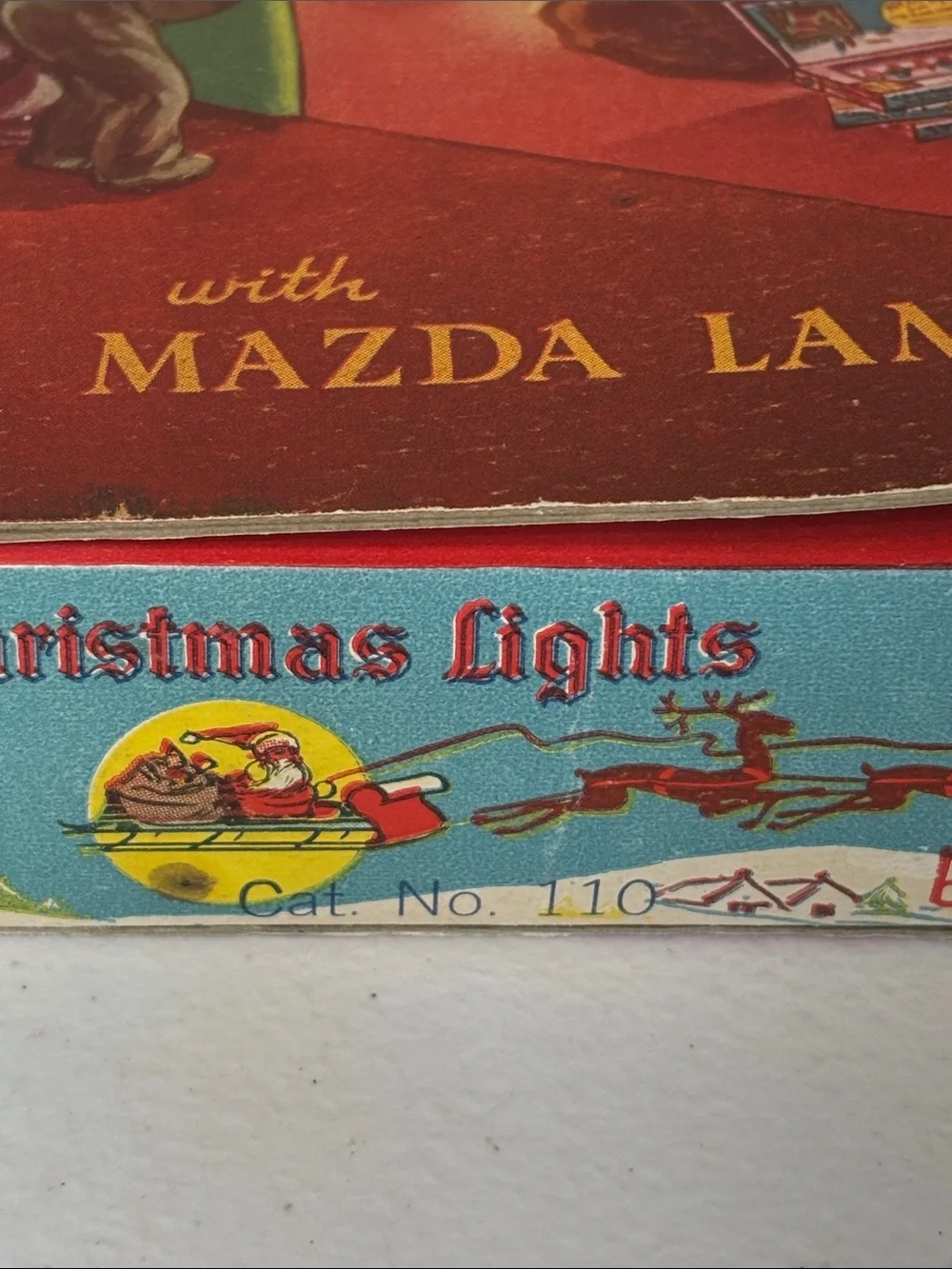 Vintage Christmas Lights by NOMA with Mazda Lamps